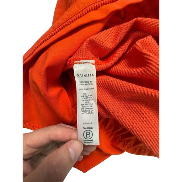 Athleta Dress Size 0 Expedition Activewear Vermillion Orange Skort - Picture 3 of 12